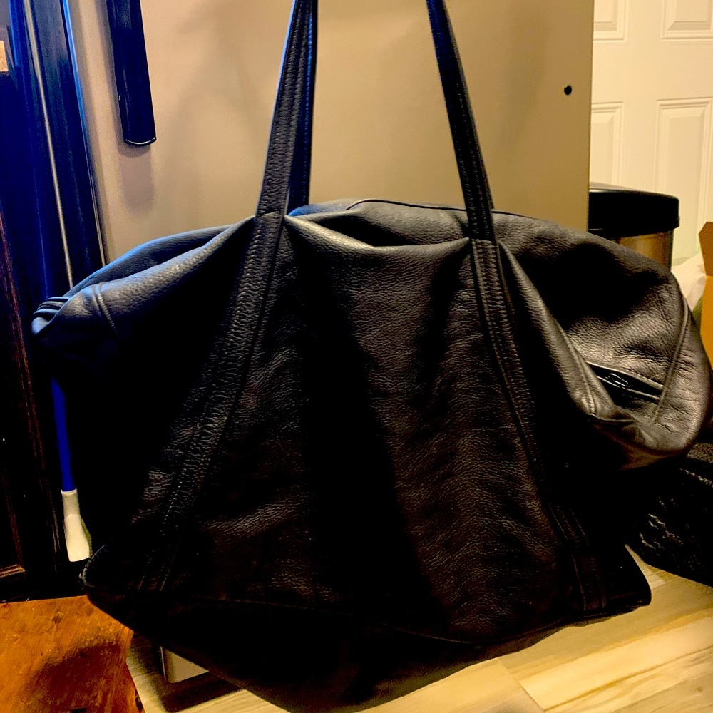 Large black duffel bag